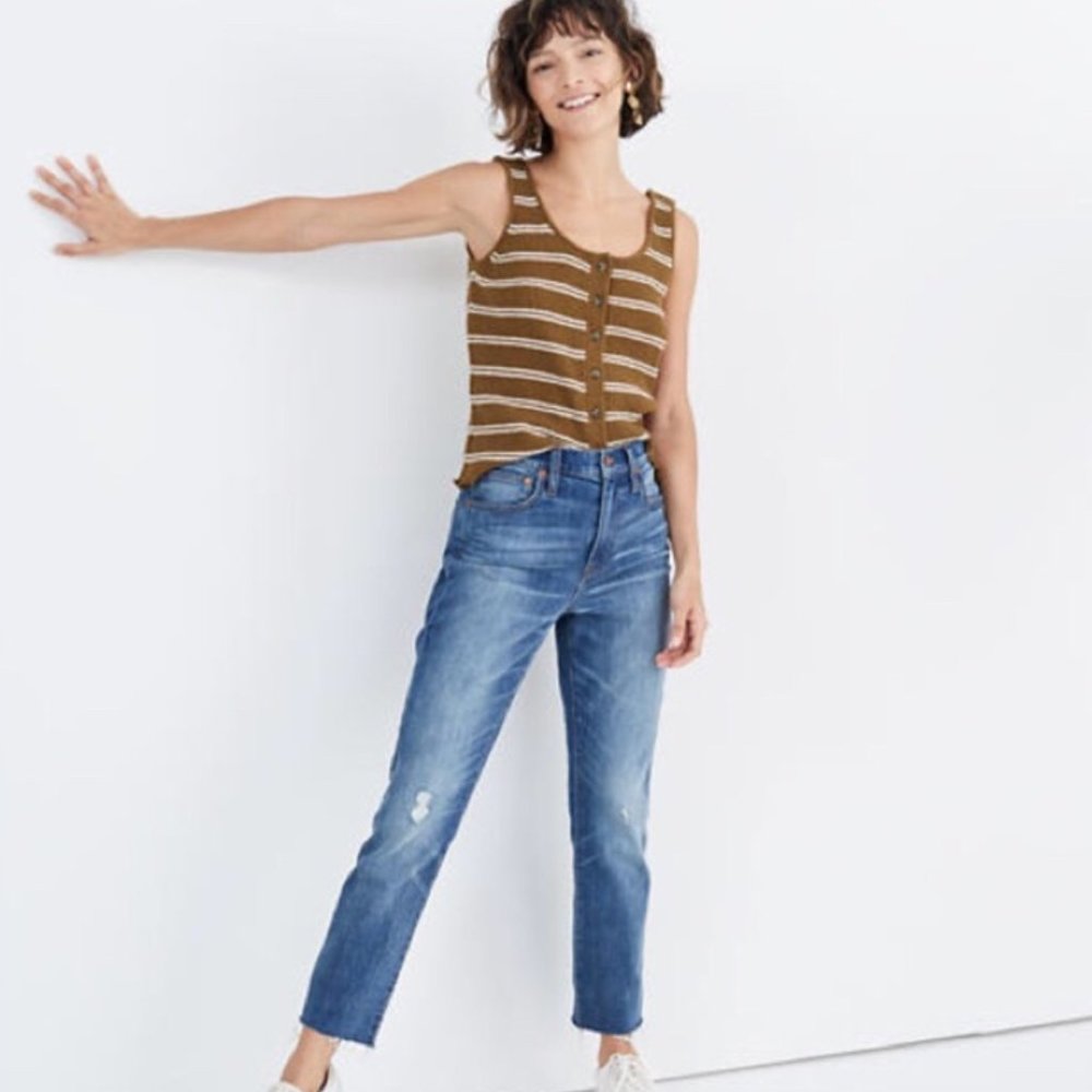 Madewell High Rise Slim Crop Boy Jean